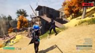 Attacking the PIDF officers in Palworld (Image via Pocketpair, Inc.)